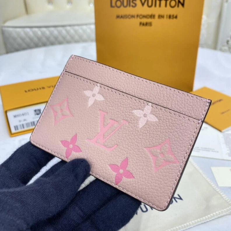 Louis vuitton locations 11 x 7.5 Louis Vuitton Card Holder Pink
