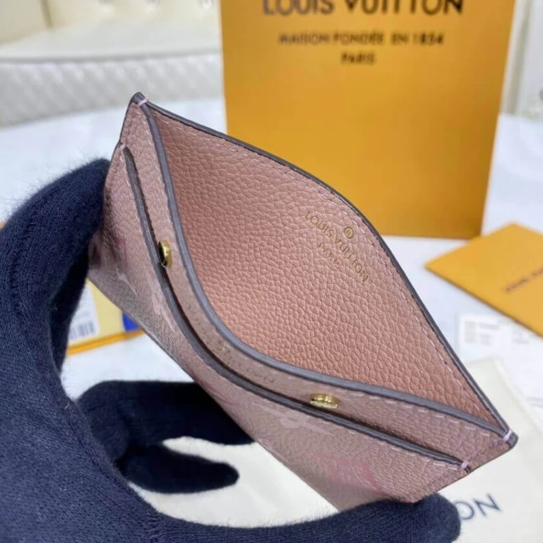 Louis vuitton locations 11 x 7.5 Louis Vuitton Card Holder Pink