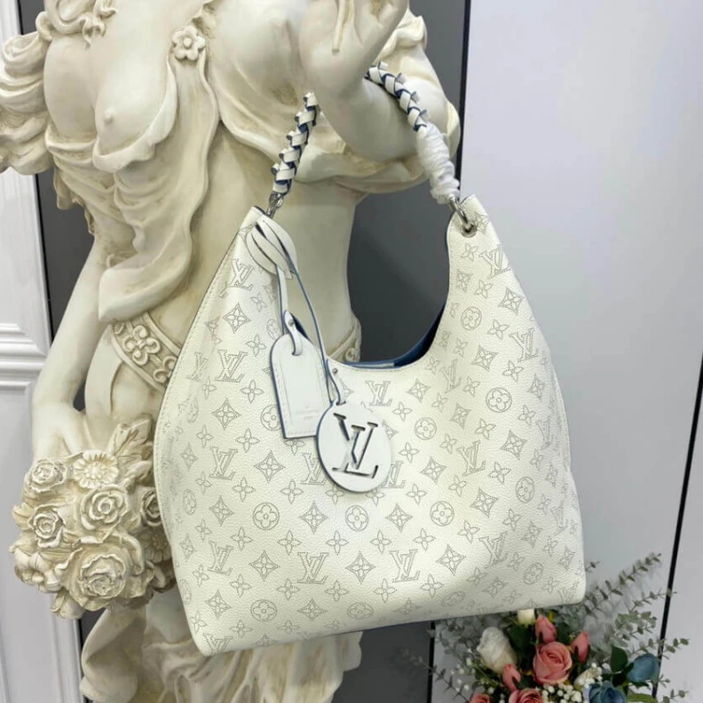 Top lv 4 protect Louis Vuitton Carmel Mahina in White
