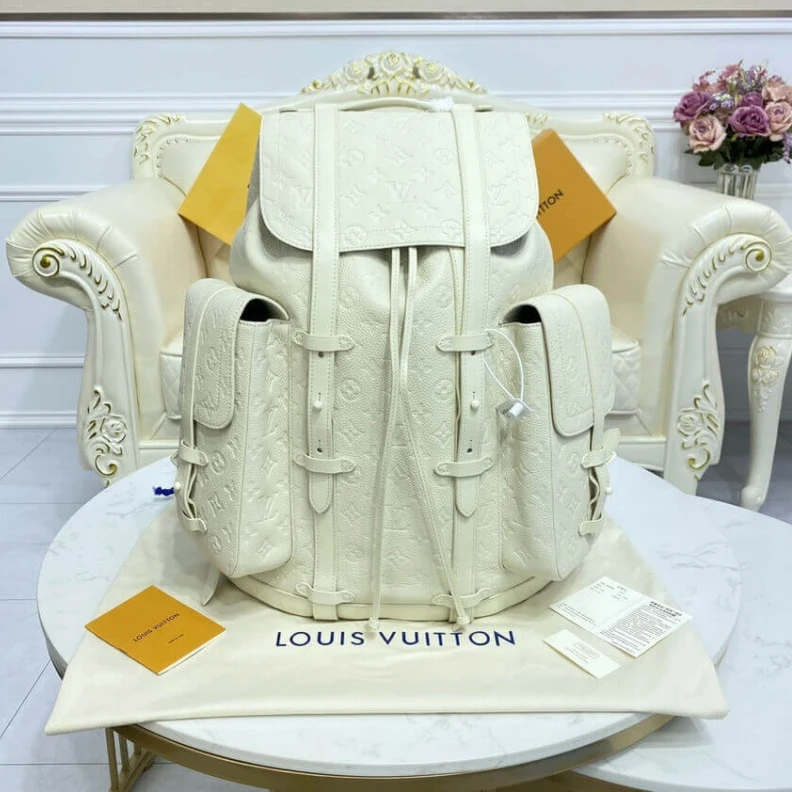 Replica bag Textile l Louis Vuitton Christopher Backpack GM White