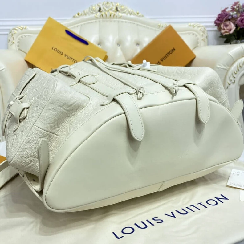 Replica bag Textile l Louis Vuitton Christopher Backpack GM White
