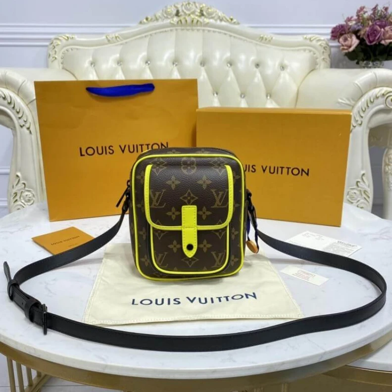 Lv belts replica Inside fl Louis Vuitton Christopher Wearable Wallet Yellow