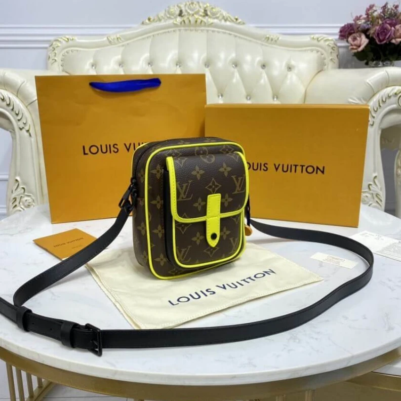 Lv belts replica Inside fl Louis Vuitton Christopher Wearable Wallet Yellow