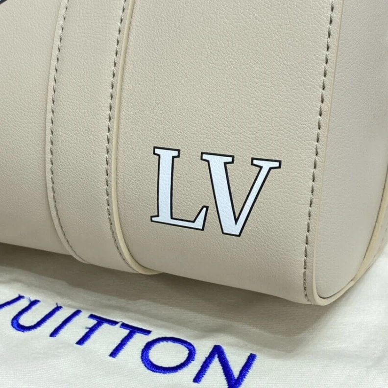 Lv belts replica Cowhidele Louis Vuitton City Keepall Bag Cream