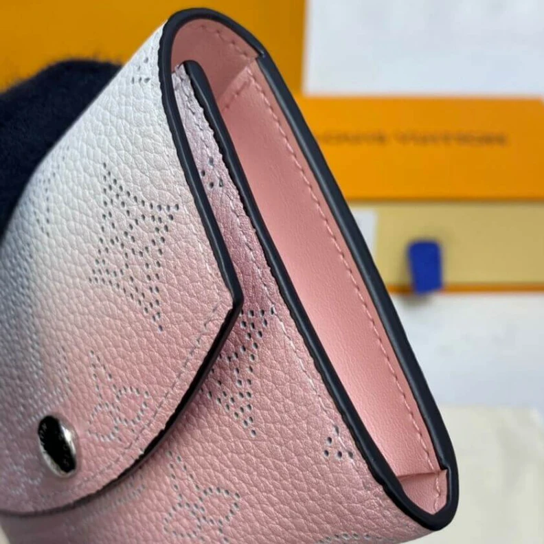Louis vuitton locations 2 card sl Louis Vuitton Coin Purse in Pink Gradient Mahina Perforated Leather
