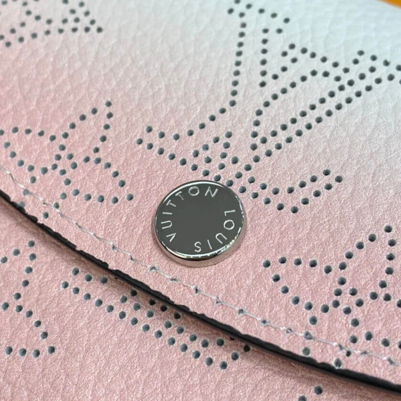 Louis vuitton locations 2 card sl Louis Vuitton Coin Purse in Pink Gradient Mahina Perforated Leather