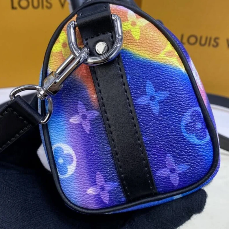 Lv belts replica Black har Louis Vuitton Colorful Diffuse Keepall XS