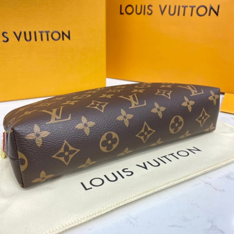 Lv belts replica Shiny gol Louis Vuitton Cosmetic Pouch GM