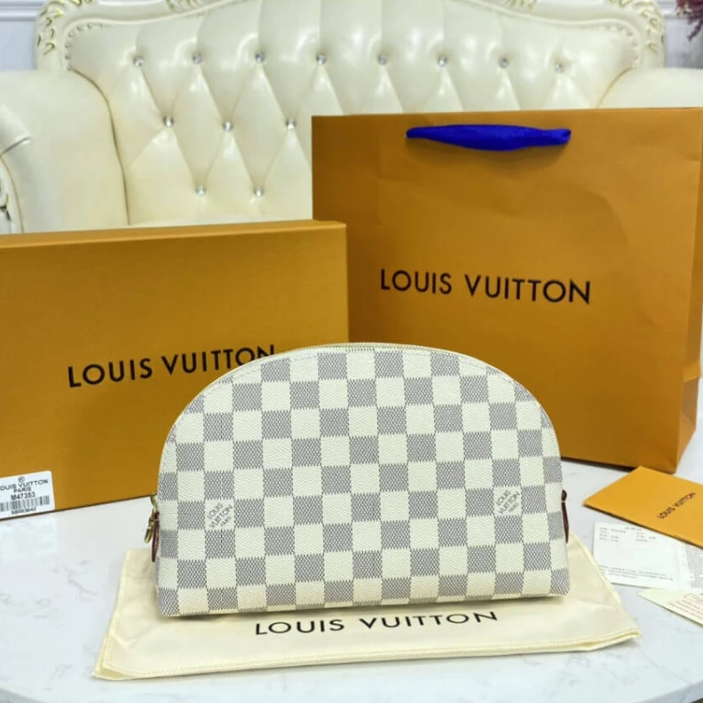Top lv Damier ca LV Cosmetic Pouch GM