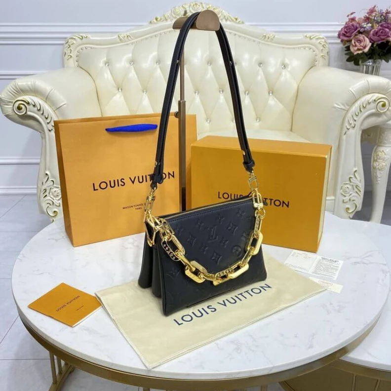 Top lv 3 inside Louis Vuitton Coussin BB Black
