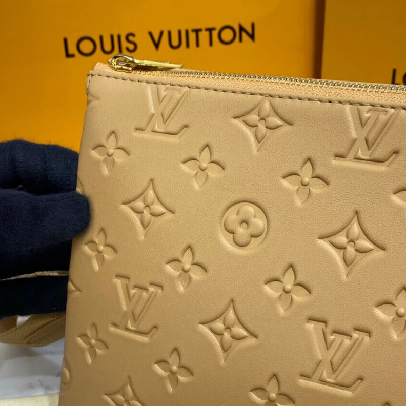 Lv belts replica Strap dro Louis Vuitton Coussin PM Apricot