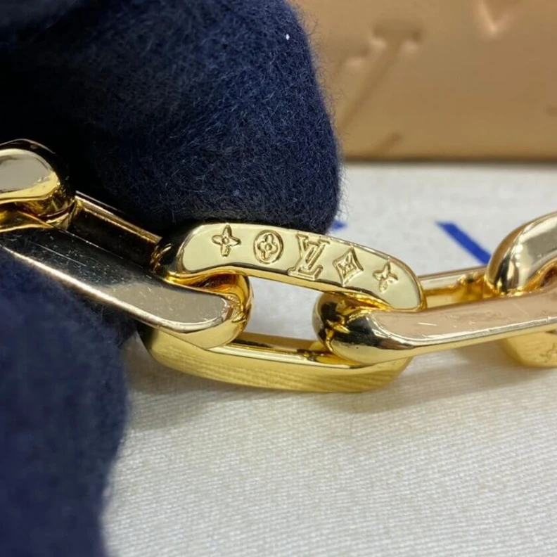Lv belts replica Strap dro Louis Vuitton Coussin PM Apricot