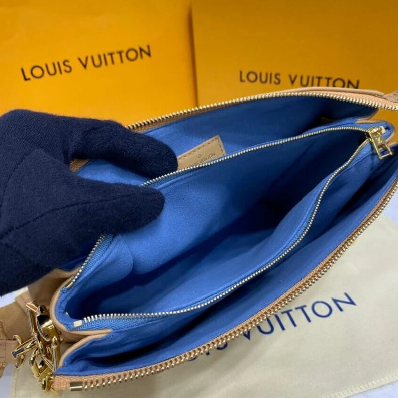 Lv belts replica Strap dro Louis Vuitton Coussin PM Apricot