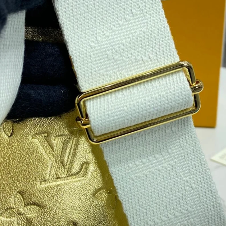 Louis vuitton locations Microfibe Louis Vuitton Coussin PM Gold