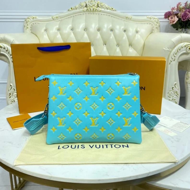 Replica bag Strap dro Louis Vuitton Coussin PM Light Green