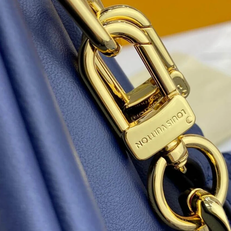 Mythick Goldcolor Louis Vuitton Coussin PM Navy Blue