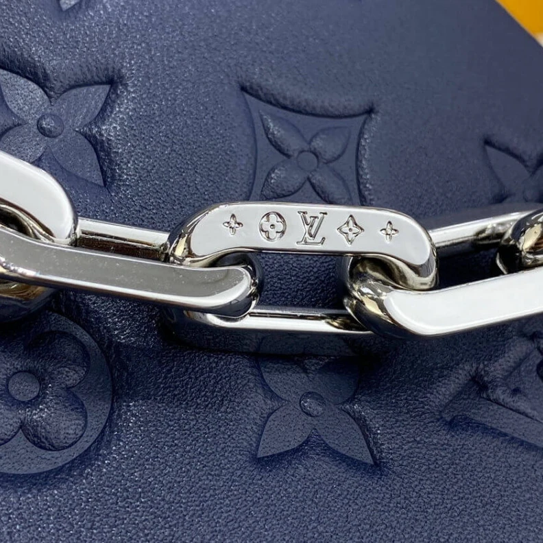 Replica bag Strap dro Louis Vuitton Coussin PM Navy Blue