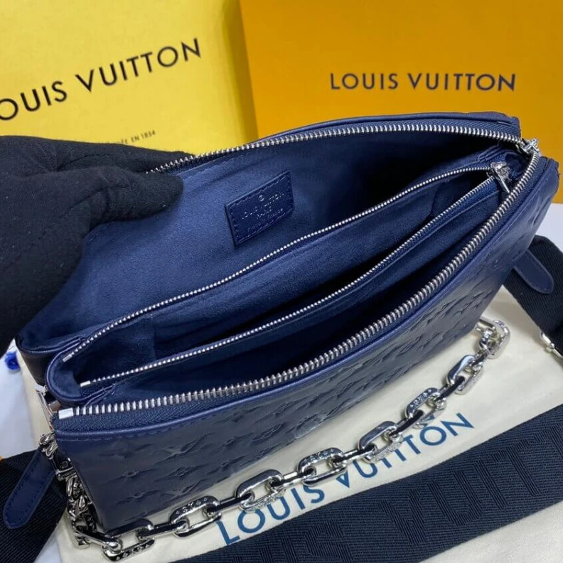 Replica bag Strap dro Louis Vuitton Coussin PM Navy Blue
