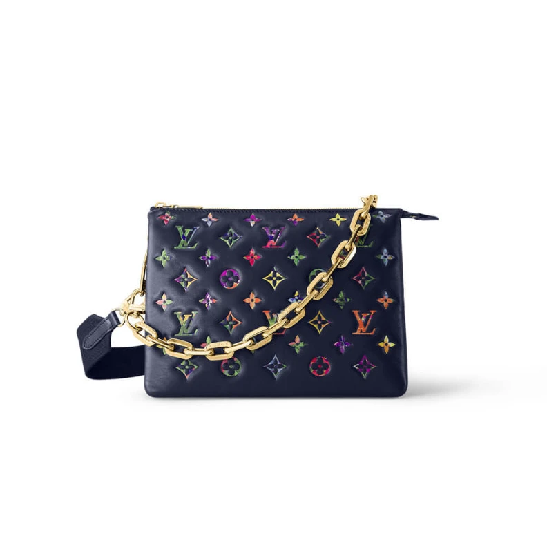 Strap: Re Louis Vuitton Coussin PM Navy Blue