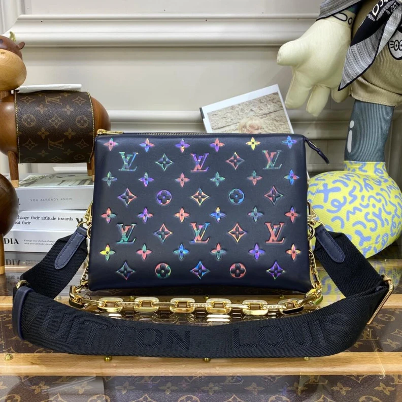 Replica bag Strap: Re Louis Vuitton Coussin PM Navy Blue