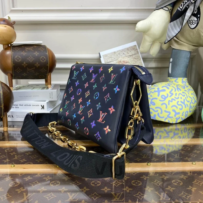 Replica bag Strap: Re Louis Vuitton Coussin PM Navy Blue