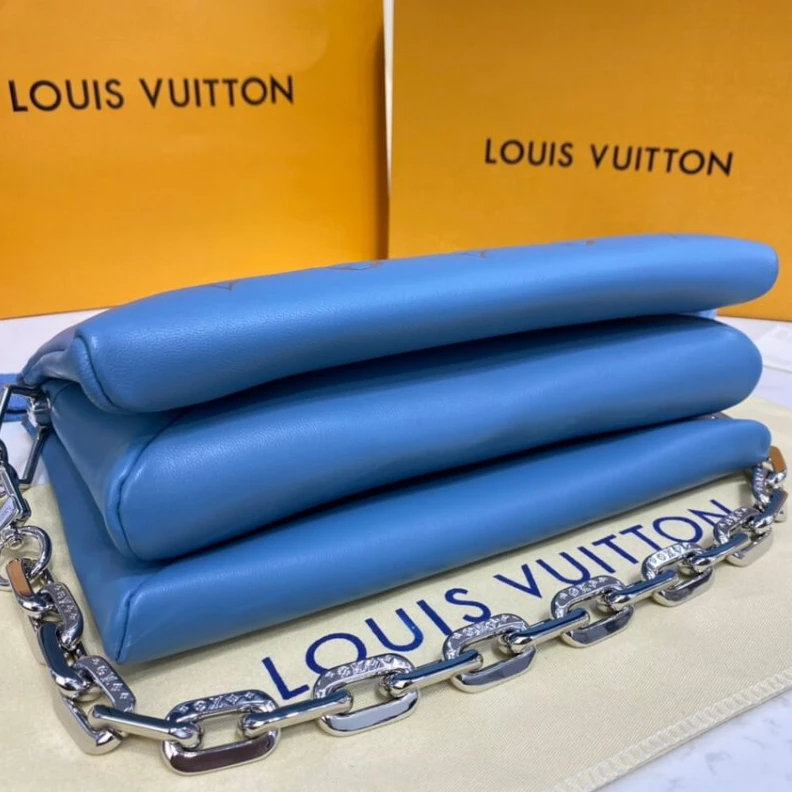 Replica bag Strap dro Louis Vuitton Coussin PM Ocean Blue