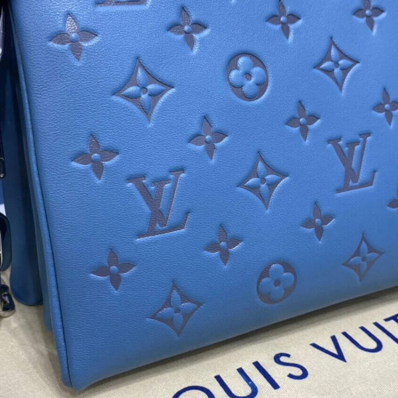 Replica bag Strap dro Louis Vuitton Coussin PM Ocean Blue