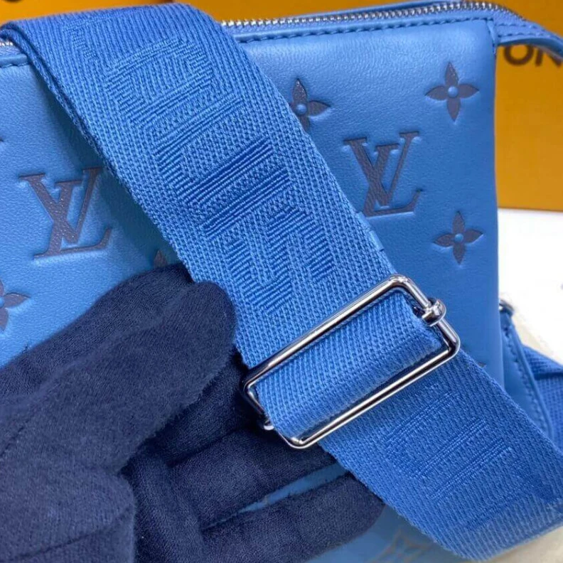 Replica bag Strap dro Louis Vuitton Coussin PM Ocean Blue