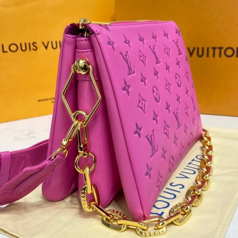 Louis vuitton locations Chain: Re Louis Vuitton Coussin PM Pink