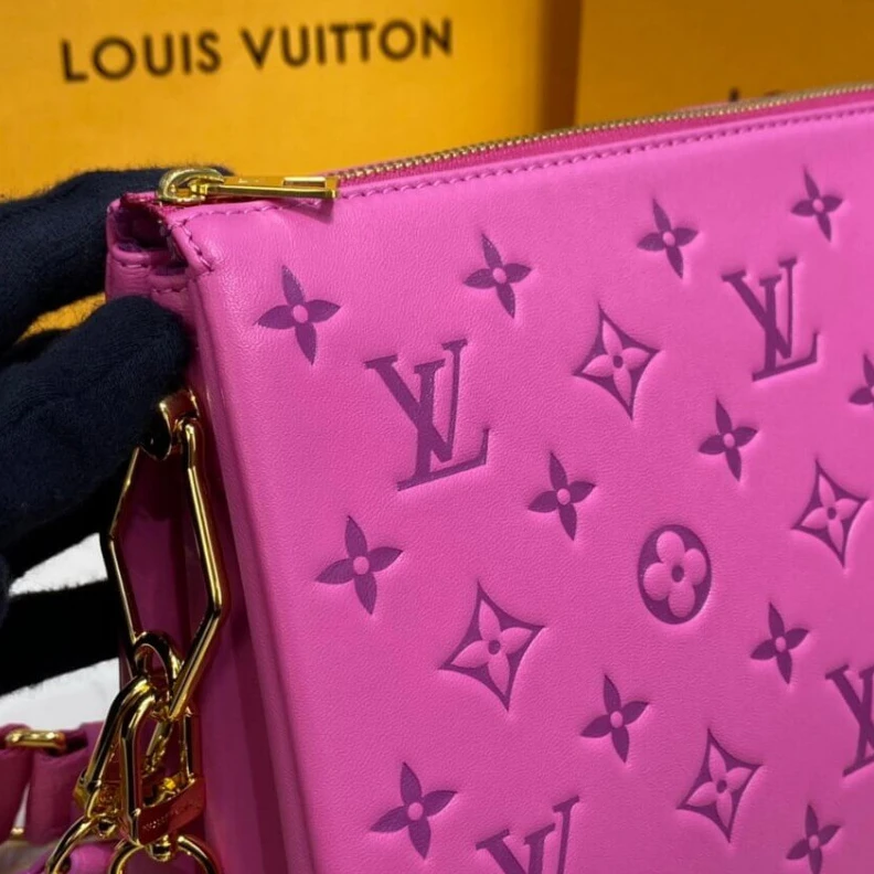 Louis vuitton locations Chain: Re Louis Vuitton Coussin PM Pink