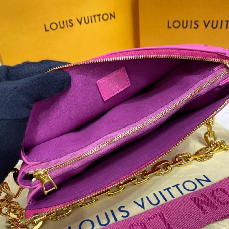 Louis vuitton locations Chain: Re Louis Vuitton Coussin PM Pink