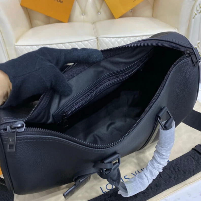 Top lv Handle : Louis Vuitton Cowhide Leather Keepall Bandouliere 40