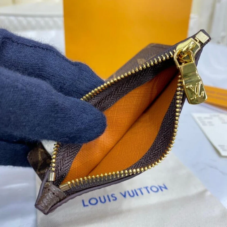 Replica bags lv Zip closu Louis Vuitton Cute Corgi Coin Pouch Brown