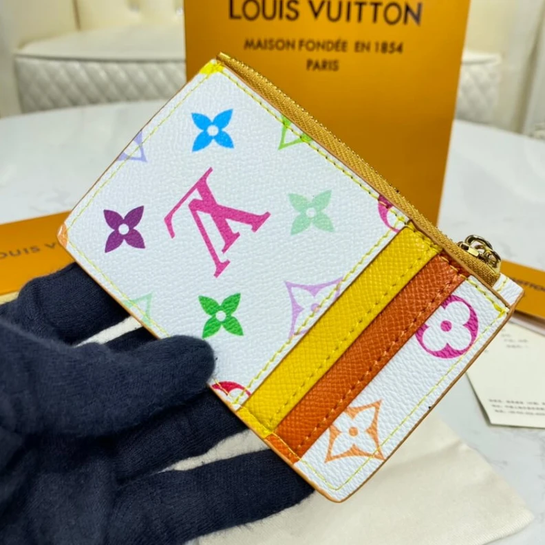 Replica bags lv This Upcyc Louis Vuitton Cute Corgi Coin Pouch White