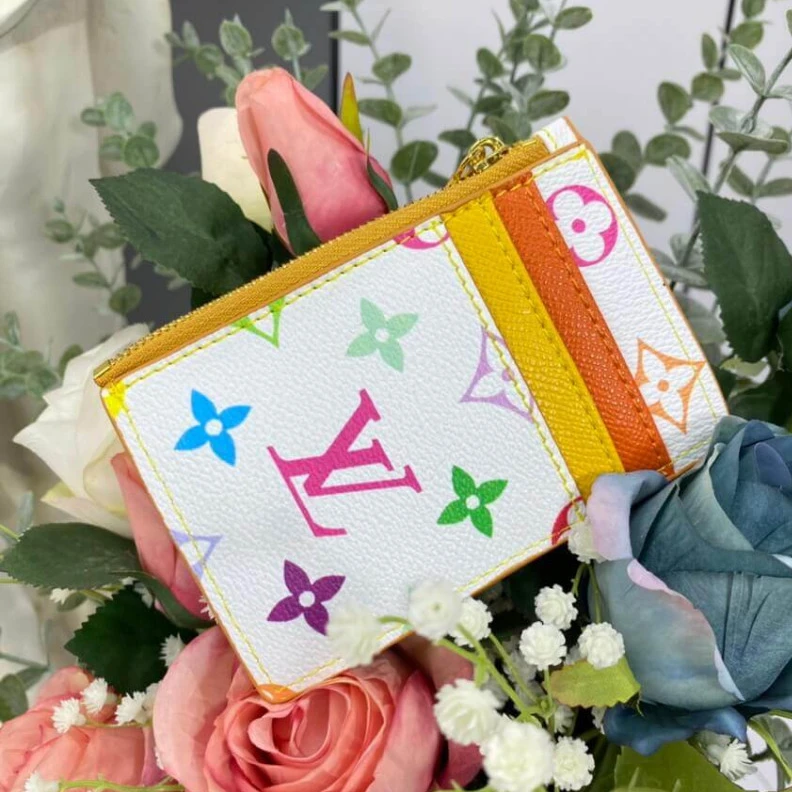 Replica bags lv This Upcyc Louis Vuitton Cute Corgi Coin Pouch White