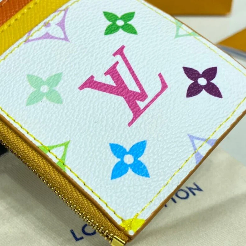 Replica bags lv This Upcyc Louis Vuitton Cute Corgi Coin Pouch White
