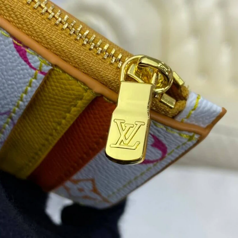 Replica bags lv This Upcyc Louis Vuitton Cute Corgi Coin Pouch White