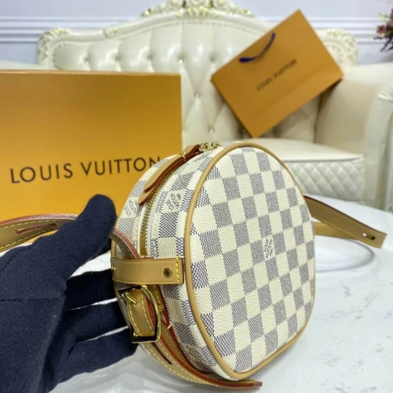 Replica bag For Summer Louis Vuitton Damier Azur Boite Chapeau Souple PM