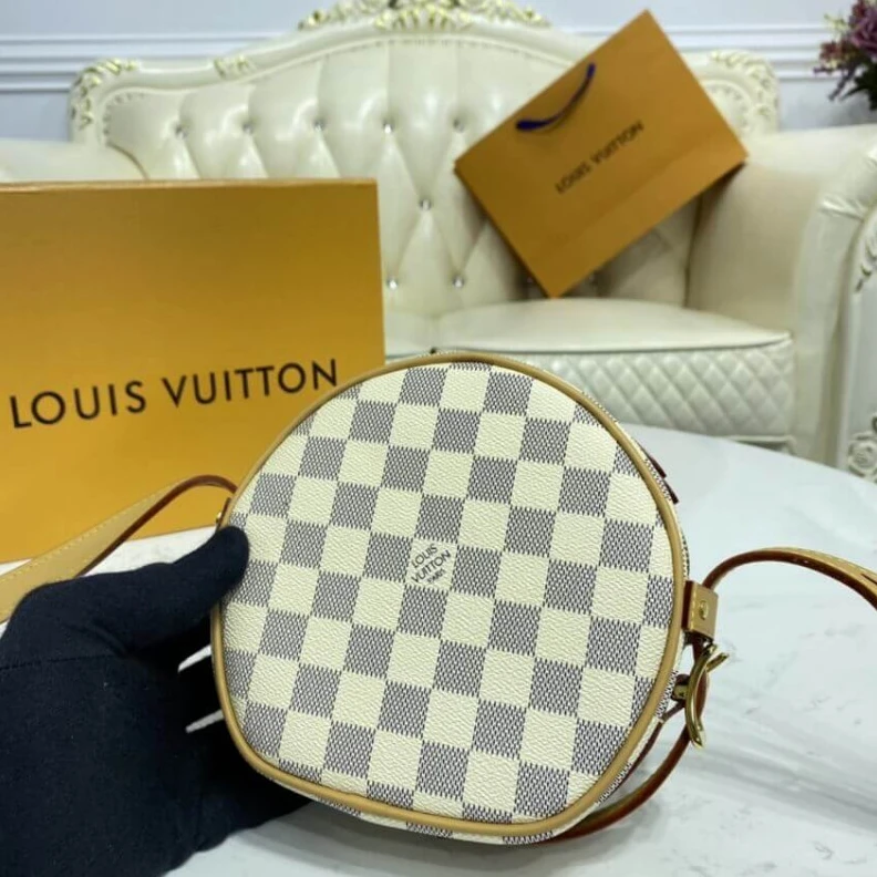 Replica bag For Summer Louis Vuitton Damier Azur Boite Chapeau Souple PM
