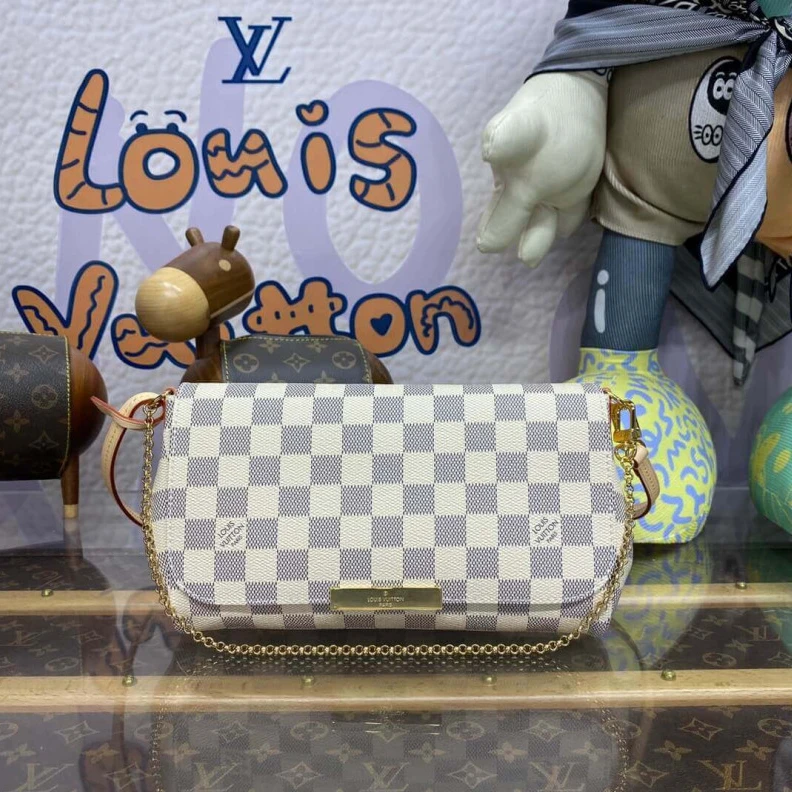 Mythick ru Removable LV Damier Azur Canvas Favorite MM