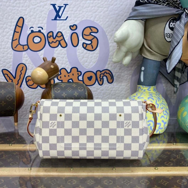 Mythick ru Removable LV Damier Azur Canvas Favorite MM