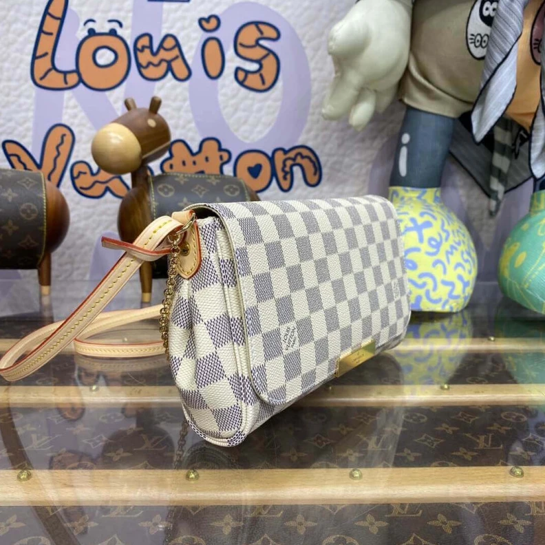 Mythick ru Removable LV Damier Azur Canvas Favorite MM