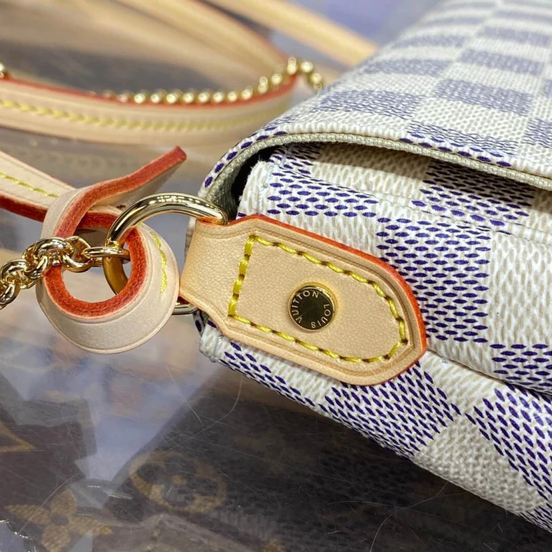 Mythick ru Removable LV Damier Azur Canvas Favorite MM