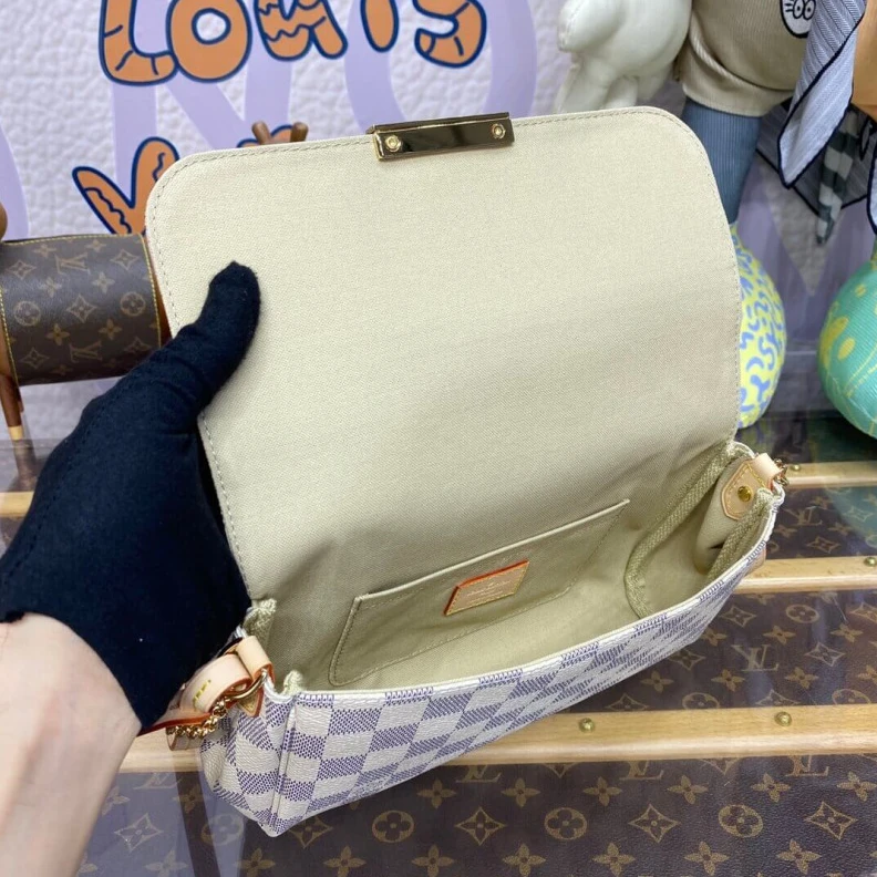 Mythick ru Removable LV Damier Azur Canvas Favorite MM