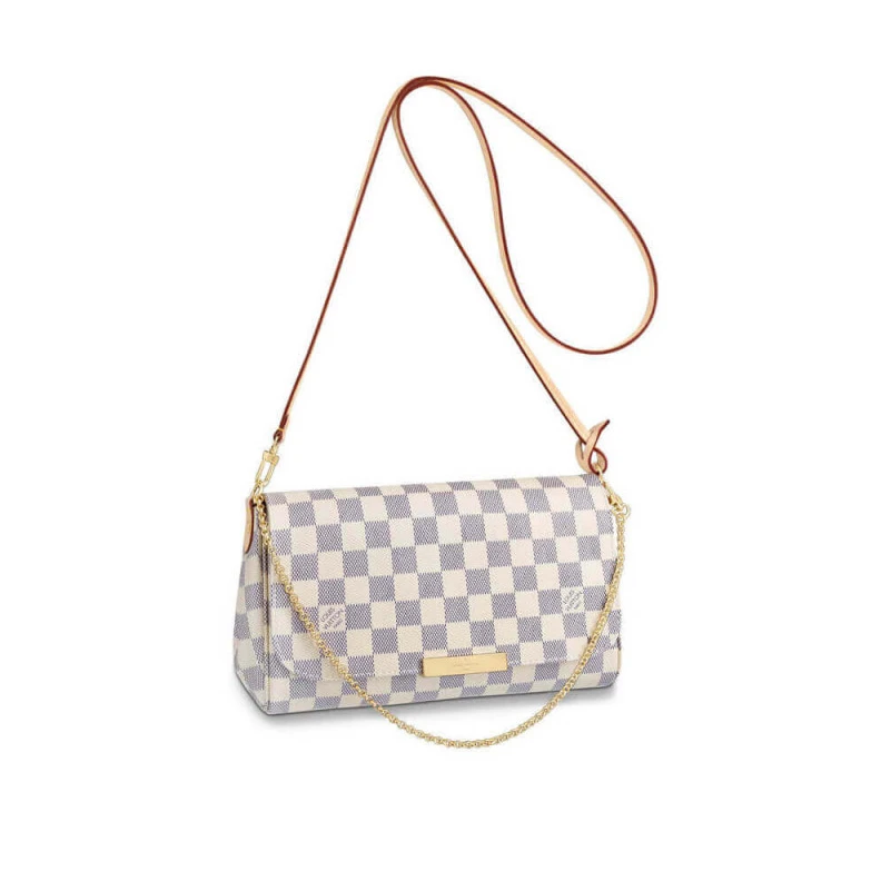 Removable LV Damier Azur Canvas Favorite MM