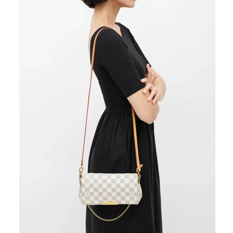 Mythick ru Interior LV Damier Azur Canvas Favorite PM