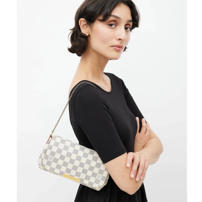 Mythick ru Interior LV Damier Azur Canvas Favorite PM
