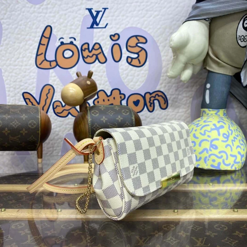 Mythick ru Interior LV Damier Azur Canvas Favorite PM