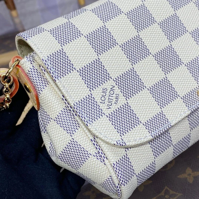 Mythick ru Interior LV Damier Azur Canvas Favorite PM
