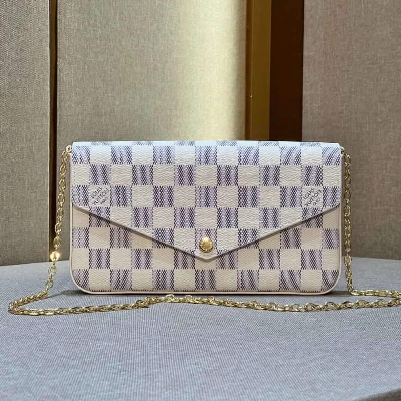 Mythick.ru The Pochet LV Damier Azur Canvas Felicie Pochette